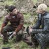 Daniel Portman as Podrick Payne and Gwendoline Christie as Brienne of Tarth _ photo Helen Sloan_HBO