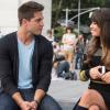 GLEE: Brody (Dean Geyer, L) gives Rachel (Lea Michele, R) a pep talk in New York in &quot;The New Rachel,&quot; the Season Four premiere episode of GLEE airing on a new night and time Thursday, Sept. 13 (9:00-10:00 PM ET/PT) on FOX. &#xa9;2012 Fox Broadcasting Co. Cr: David Giesbrecht/FOX