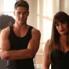 GLEE: Rachel (Lea Michele, R) and Brody (Dean Geyer, L) partner up for a dance in the &quot;Britney 2.0&quot; episode of GLEE airing Thursday, Sept. 20 (9:00-10:00 PM ET/PT) on FOX. &#xa9;2012 Fox Broadcasting Co. Cr: Mike Yarish/FOX