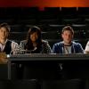 GLEE: L-R: Mike (Harry Shum Jr.), Mercedes (Amber Riley), Finn (Cory Monteith) and Artie (Kevin McHale) judge the auditions for a new musical in the &quot;The Role You Were Born to Play&quot; episode of GLEE airing Thursday, Nov. 8 (9:00-10:00 PM ET/PT) on FOX. &#xa9;2012 Fox Broadcasting Co. Cr: Adam Rose/FOX