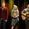 GLEE: McKinley High's alumni perform in the &quot;Thanksgiving&quot; episode of GLEE airing Thursday, Nov. 29 (9:00-10:00 PM ET/PT) on FOX. Pictured L-R: Cory Monteith, Dianna Agron and Mark Salling.  &#xa9;2012 Fox Broadcasting Co. CR: Adam Rose/FOX