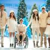 GLEE: L-R: Finn (Cory Monteith), Tina (Jenna Ushkowitz), Artie (Kevin McHale), Marley (Melissa Benoist), Ryder (Blake Jenner), Kitty (Becca Tobin) and Joe (Samuel Larsen) perform in the &quot;Glee, Actually&quot; episode of GLEE airing Thursday, Dec. 13 (9:00-10:00 PM ET/PT) on FOX. &#xa9;2012 Fox Broadcasting Co. CR: Eddy Chen/FOX