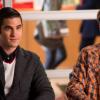 GLEE: Blaine (Darren Criss, L) and Sam (Chord Overstreet, R) seek advice from Emma in the "Naked" episode of GLEE airing Thursday, Jan. 31 (9:00-10:00 PM ET/PT) on FOX. ©2013 Fox Broadcasting Co. CR: Eddy Chen/FOX