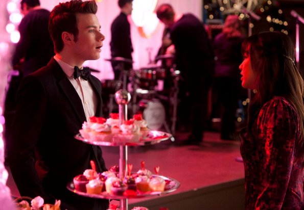 GLEE: Kurt (Chris Colfer, L) and Tina (Jenna Ushkowitz, R) chat at Will and Emma's wedding in the &quot;I Do&quot; episode of GLEE airing Thursday, Feb. 14 (9:00-10:00 PM ET/PT) on FOX. &#xa9;2013 Fox Broadcasting Co. CR: Adam Rose/FOX