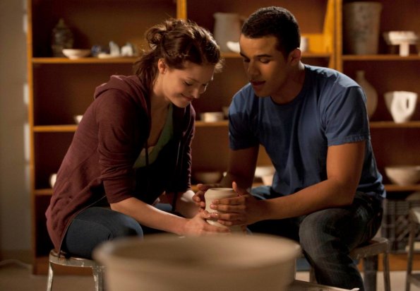 GLEE: Marley (Melissa Benoist, L) and Jake (Jacob Artist, R) make pottery together in the &quot;Girls (And Boys) On Film&quot; episode of GLEE  airing at a special time Thursday, March 7 (9:30-10:30 PM ET/PT) on FOX. &#xa9;2013 Fox Broadcasting Co. CR: Adam Rose/FOX