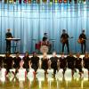 GLEE: The glee club performs in the &quot;Girls (And Boys) On Film&quot; episode of GLEE airing at a special time Thursday, March 7 (9:30-10:30 PM ET/PT) on FOX. Pictured L-R: Blake Jenner, Alex Newell, Darren Criss, Melissa Benoist, Samuel Larsen, Becca Tobin, Chord Overstreet, Jenna Ushkowitz, Jacob Artist, Vanessa Lengies, Heather Morris and Kevin McHale. &#xa9;2013 Fox Broadcasting Co. CR: Adam Rose/FOX