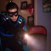 GLEE: Blaine (Darren Criss) does some investigating in the "Lights Out" episode of GLEE airing Thursday, April 25 (9:00-10:00 PM ET/PT) on FOX. ©2013 Fox Broadcasting Co. CR: Eddy Chen/FOX