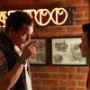 GLEE: Kurt (Chris Colfer, R) goes to a tattoo parlor in &quot;The End of Twerking&quot; episode of GLEE airing Thursday, Nov. 14 (9:00-10:00 PM ET/PT) on FOX. &#xa9;2013 Fox Broadcasting Co. CR: Mike Yarish/FOX