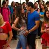 GLEE: Jake (Jacob Artist, R) and Marley (Melissa Benoist, L) perform in the "Puppet Master" episode of GLEE airing Thursday, Nov. 28 (9:00-10:00 PM ET/PT) on FOX. ©2013 Fox Broadcasting Co. CR: Adam Rose/FOX