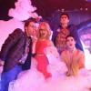 GLEE: L-R: Will (Matthew Morrison), guest stars Quinn (Dianna Agron), Mike (Harry Shum Jr). and  Blaine (Darren Criss) perform in the "New Directions" episode of GLEE airing Tuesday, March 25 (9:00-10:00 PM ET/PT) on FOX. ©2014 Broadcasting Co. CR: Tyler Golden/FOX
