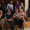 GLEE: Current and Alumni glee club members watch a performance in the "New Directions" episode of GLEE airing Tuesday, March 25 (9:00-10:00 PM ET/PT) on FOX. ©2014 Broadcasting Co. CR: Tyler Golden/FOX