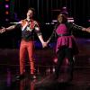 GLEE: Kurt (Chris Colfer, L) and Mercedes (Amber Riley, R) perform in the "New Directions" episode of GLEE airing Tuesday, March 25 (9:00-10:00 PM ET/PT) on FOX. ©2014 Broadcasting Co. CR: Tyler Golden/FOX