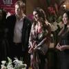 GLEE: L-R: Mercedes (Amber Riley), Sam (Chord Overstreet), Tina (Jenna Ushkowitz), and Santana (Naya Rivera)  support Rachel's (Lea Michele, C) Broadway debut in &quot;Funny Girl,&quot; in the &quot;Opening Night&quot; episode of GLEE airing Tuesday, April 22 (8:00-9:00 PM ET/PT) on FOX. &#xa9;2014 Fox Broadcasting Co. CR: Tyler Golden/FOX