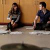 GLEE: Rachel (Lea Michele, L) and Kurt (Chris Colfer, R) discuss a lesson plan in the "Jagged Little Tapestry" episode of GLEE airing Friday, Jan. 16 (9:00-10:00 PM ET/PT) on FOX. ©2014 Fox Broadcasting Co. CR: Tyler Golden/FOX