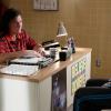 GLEE: Sue (Jane Lynch, R) and Coach Beiste (Dot-Marie Jones, L) have a heart-to-heart discussion in the "Jagged Little Tapestry" episode of GLEE airing Friday, Jan. 16 (9:00-10:00 PM ET/PT) on FOX. ©2014 Fox Broadcasting Co. CR: Tyler Golden/FOX