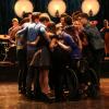GLEE: New and past members of the Glee club huddle for a hug in the "What The World of Needs Now" episode of GLEE airing Friday, Feb. 6 (9:00-10:00 PM ET/PT) on FOX. ©2014 Fox Broadcasting Co. CR: Mike Yarish/FOX