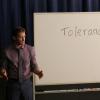 GLEE: Will (Matthew Morrison) tries to teach Vocal Adrenaline about tolerance in the "Transitioning" episode of GLEE airing Friday, Feb. 13 (9:00-10:00 PM ET/PT) on FOX. ©2015 Fox Broadcasting Co. CR: Michael Yarish/FOX
