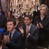 GLEE: Sue (Jane Lynch, R) attends Brittany and Santana's wedding in the "Wedding" episode of GLEE airing Friday, Feb. 20 (9:00-10:00 PM ET/PT) on FOX. ©2015 Fox Broadcasting Co. CR: Adam Rose/FOX