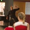 GLEE: Spencer (guest star Marshall Williams) rehearses in the "Child Star" episode of GLEE airing Friday, Feb. 27 (9:00-10:00 PM ET/PT on FOX. @2015 Fox Broadacasting Co. CR: Adam Rose/FOX