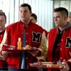 GLEE:  L-R:  Dave (Max Adler, C) and Puck (Mark Salling, R) make fun of Kurt and Rachel in a flashback to 2009 in the special two-hour "2009/Dreams Come True" Series Finale episode of GLEE airing Friday, March 20 (8:00-10:00 PM ET/PT) on FOX. ©2015 Fox Broadcasting Co. CR: Mike Yarish/FOX