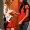 GLEE: Santana (Naya Rivera, R) comforts Brittany (Heather Morris, L)  in the &quot;Rumours&quot; episode of GLEE airing Tuesday, May 3 (8:00-9:01 PM ET/PT) on FOX. &#xa9;2011 Fox Broadcasting Co. Cr: Beth Dubber/FOX