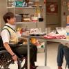 GLEE: Artie (Kevin McHale, L) sings to Brittany (Heather Morris, R) in the &quot;Prom Queen&quot; episode of GLEE airing Tuesday, May 10 (8:00-9:01 PM ET/PT) on FOX. &#xa9;2011 Fox Broadcasting Co. CR: Adam Rose/FOX