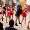 GLEE: The girls perform in the &quot;I Kissed a Girl&quot; episode of GLEE airing Tuesday, Nov. 29 (8:00-9:00 PM ET/PT) on FOX. Pictured L-R: Lea Michele, Vanessa Lengies, Jenna Ushkowitz, Naya Rivera, Amber Riley, Heather Morris and Dianna Agron. &#xa9;2011 Fox Broadcasting Co. Cr: Adam Rose/FOX