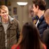 GLEE: Sam (Chord Overstreet, L) returns to the glee club in the &quot;Hold on to Sixteen&quot; episode of GLEE airing Tuesday, Dec. 6 (8:00-9:00 PM ET/PT) on FOX. &#xa9;2011 Fox Broadcasting Co. Cr: Adam Rose/FOX