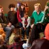 GLEE: Sue (Jane Lynch, R) volunteers at a children's homeless shelter in the &quot;Extraordinary Merry Christmas&quot; episode of GLEE airing Tuesday, Dec. 13 (8:00-9:00 PM ET/PT) on FOX. &#xa9;2011 Fox Broadcasting Co. Cr: Adam Rose/FOX