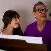GLEE: Rachel (Lea Michele, L) and her dad Hiram (guest star Jeff Goldblum, R) entertain at a dinner party in the &quot;Heart&quot; episode of GLEE airing Tuesday, Feb. 14 (8:00-9:00 PM ET/PT) on FOX. &#xa9;2012 Fox Broadcasting Co. CR: Adam Rose/FOX