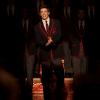 GLEE: Sebastian (guest star Grant Gustin, C) leads the Warblers as they perform at Regionals in the &quot;On My Way&quot; Winter Finale episode of GLEE airing Tuesday, Feb. 21 (8:00-9:00 PM ET/PT) on FOX. &#xa9;2012 Fox Broadcasting Co. Cr: Adam Rose/FOX