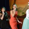 GLEE: Tina (Jenna Ushkowitz, L), Santana (Naya Rivera, C) and Brittany (Heather Morris, R) perform in the &quot;Prom-asaurus&quot; episode of GLEE airing Tuesday, May 8 (8:00-9:00 PM ET/PT) on FOX. &#xa9;2012 Fox Broadcasting Co. Cr: Mike Yarish/FOX