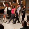 GLEE: The glee club performs in the "Goodbye" season finale episode of GLEE airing Tuesday, May 22 (9:00 - 10:00 PM ET/PT) on FOX. Pictured L-R: Lea Michele, Amber Riley, Chris Colfer, Jenna Ushkowitz and Kevin McHale. ©2012 Fox Broadcasting Co. CR: Adam Rose/FOX