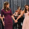 GLEE: Rachel (Lea Michele, R) and her mother Shelby (guest star Idina Menzel, L) perform together in the &quot;I Am Unicorn&quot; episode of GLEE airing Tuesday, Sept. 27 (8:00-9:00 PM ET/PT) on FOX. &#xa9;2011 Fox Broadcasting Co. Cr: Mike Yarish/FOX