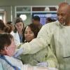 GREY'S ANATOMY - "Can't Fight This Feeling" - A gas tanker explodes on a Seattle highway, causing multiple injuries -- including paramedic Matthew; Meredith and Jo help a frantic mother (Sarah Chalke) whose child is suffering from a mysterious illness; and Owen bonds with a young boy whose parents are in critical condition. Meanwhile true colors are revealed when Alex is forced to work with Jo's boyfriend on an ailing patient, on "Grey's Anatomy," THURSDAY, MARCH 28 (9:00-10:02 p.m., ET) on the ABC Television Network. (ABC/Ron Tom)
MARK CHADWICK, CHANDRA WILSON, JAMES PICKENS JR.
