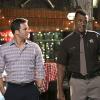 Hart of Dixie -- "Red Dye #40" -- Image Number: HA404b_0670b.jpg -- Pictured (L-R): Scott Porter as George and John Eric Bentley as Sheriff Bill -- Photo: Mike Yarish/The CW -- ÃÂ© 2014 The CW Network, LLC. All rights reserved.