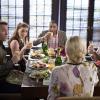 Hart of Dixie -- "End of Days" -- Image Number: HA409a_0227b.jpg -- Pictured (L-R): Scott Porter as George, Kaitlyn Black as Annabeth, Cress Williams as Lavon, Wilson Bethel as Wade, Rachel Bilson as Dr. Zoe Hart and Jaime King as Lemon (back to camera) -- Photo: Scott Everett White/The CW -- ÃÂ© 2015 The CW Network, LLC. All rights reserved.