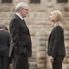 Tracy Letts as Andrew Lockhart and Claire Danes as Carrie Mathison in Homeland (Season 4, Episode 02). - Photo:  David Bloomer/SHOWTIME - Photo ID:  Homeland_402_1582.R