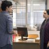 Suraj Sharma as Aayan and Nazanin Boniadi as Fara in Homeland (Season 4, Episode 4). - Photo:  David Bloomer/SHOWTIME - Photo ID:  Homeland_404_0109.R