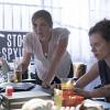 Sarah Sokolovic as Laura Sutton and Janina Blohm-Sievers as Sabine in Homeland (Season 5, Episode 04). - Photo:  Stephan Rabold/SHOWTIME - Photo ID:  Homeland_504_2621.R