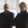 Hill Harper as Rob Emmons and Elizabeth Marvel as Elizabeth Keane in HOMELAND (Season 6, Episode 08). - Photo:  Jeff Neumann/SHOWTIME - Photo ID:  HOMELAND_608_2261.R