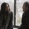 Sarita Choudhury as Mira and Mandy Patinkin as Saul Berenson in HOMELAND (Season 6, Episode 10). - Photo:  Jeff Neumann/SHOWTIME - Photo ID:  HOMELAND_610_335.R