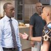 Don Cheadle as Marty Kaan, Glynn Turman as Jeremiah Kaan and Donis Leonard, Jr. as Roscoe Kaan in House of Lies (Season 4, Episode 1). - Photo: Michael Desmond/SHOWTIME - Photo ID: HOUSEOFLIES_401_0437.R