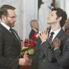 Josh Lawson as Doug Guggenheim, Ben Schwartz as Clyde Oberholt and Don Cheadle as Marty Kaan in House of Lies (Season 4, Episode 1). - Photo: Michael Desmond/SHOWTIME - Photo ID: HOUSEOFLIES_401_2775.R