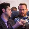 Ben Schwartz as Clyde Oberholtz and Josh Lawson as Doug Guggenheim in House of Lies (Season 4, Episode 2). - Photo: Michael Desmond/SHOWTIME - Photo ID: HOUSEOFLIES_402_1493.R