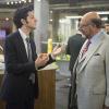 Ben Schwartz as Clyde Oberholt and Fred Melamed as Harvey Oberholt in House of Lies (Season 4, Episode 8). - Photo: Michael Desmond/SHOWTIME - Photo ID: HOUSEOFLIES_408_1546.R
