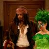 Marshall as a gay pirate and Lily as his parrot1