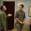 IT'S ALWAYS SUNNY IN PHILADELPHIA The Gang Gets Analyzed - Episode 4 (Airs Thursday, November 8, 10:00 pm e/p) -- Pictured: (L-R) Charlie Day as Charlie Kelly, Glenn Howerton as Dennis Reynolds, Rob McElhenney as Mac -- CR: Patrick McElhenney/FX