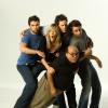 IT'S ALWAYS SUNNY IN PHILADELPHIA: Cast L-R: Rob McElhenney as Mac,  Kaitlin Olson as Sweet Dee, Glenn Howerton as Dennis, Danny DeVito as Frank (bottom), and Charlie Day as Charlie. CR: Jay Silverman / FX