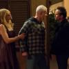 JUSTIFIED: SEASON FINALE: Episode 13:: Slaughterhouse (Airs April 10, 10:00 pm e/p) . L-R: Joelle Carter, Raymond J. Barry and Walton Goggins. CR: Prashant Gupta / FX.